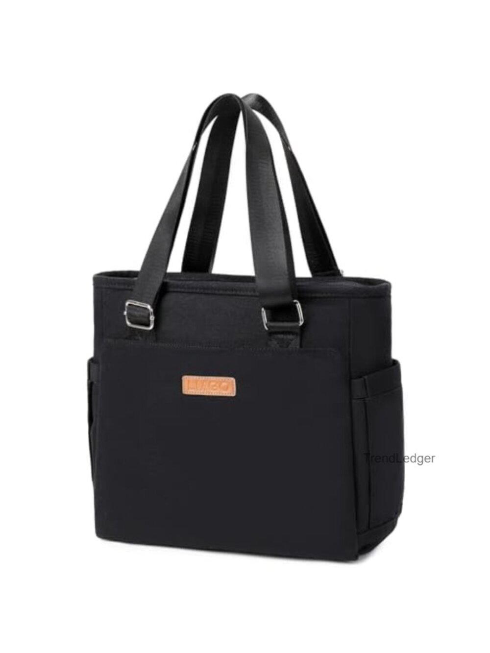 Canvas Tote Bag Multi-Pocket Purse Adjustable Handle Women Everyday Work